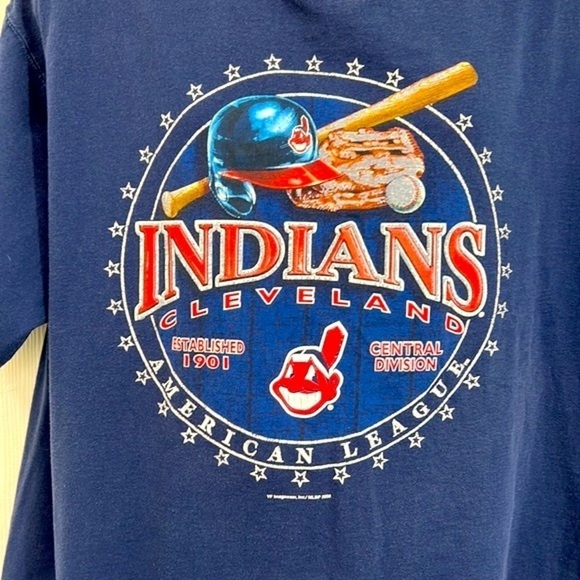 MLB General Merchandise- 2008 Y2K Cleveland Indians Chief Wahoo T Shirt Size XL - Picture 3 of 10